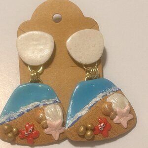 handcrafted polymer clay earrings